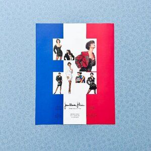 1990s Jitrois Gold Book Ad • Vintage Leather Fashion • Parisian Wall Art